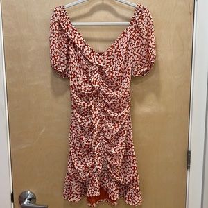 Floral Ruffle Mini Dress